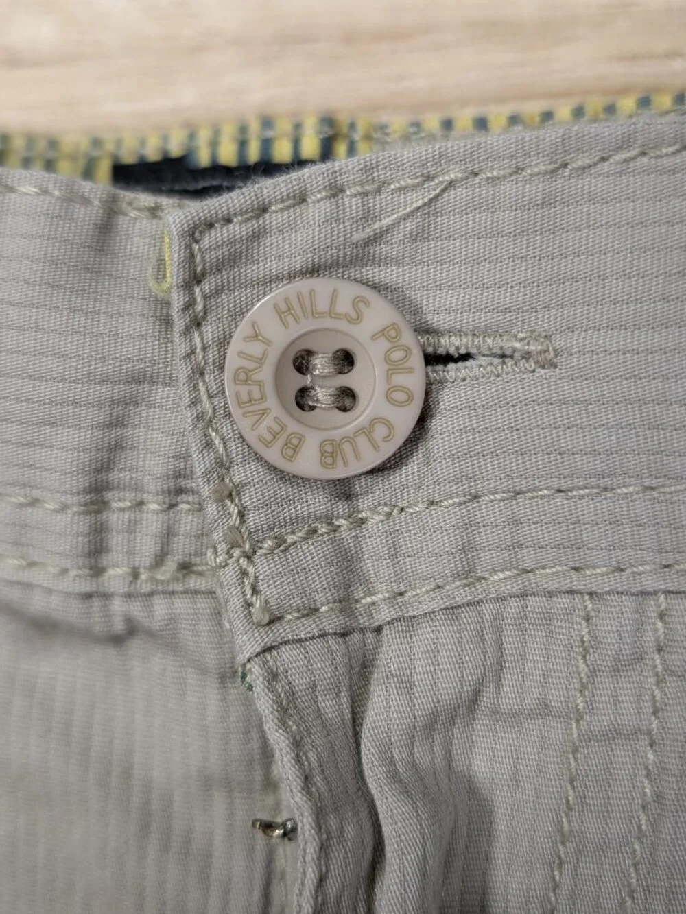 Beverly Hills Polo Club Classic Khaki Casual Shorts - Neutral Beige Size 34
